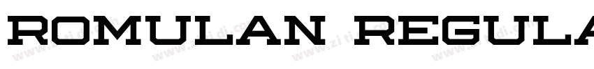Romulan Regular字体转换 Romulan Regular字体转换